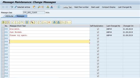 SAP Message 777 Class ME .